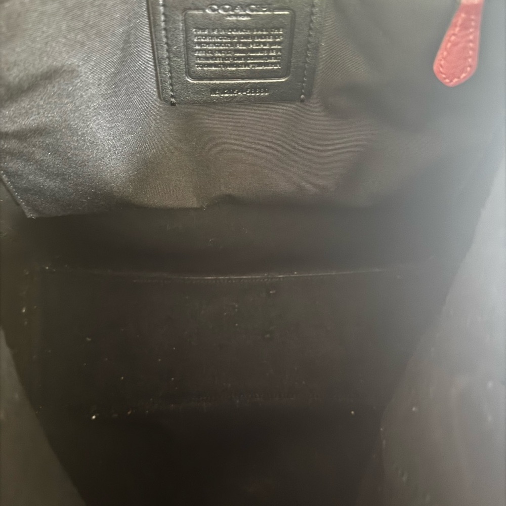 Coach Derby Cherry Red Leather Tote - Picture 4 of 4